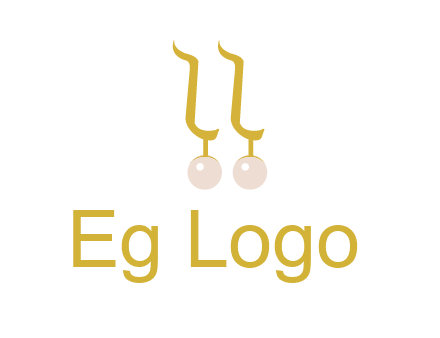 teardrop gold earrings with pearls logo