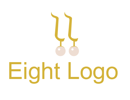 teardrop gold earrings with pearls logo