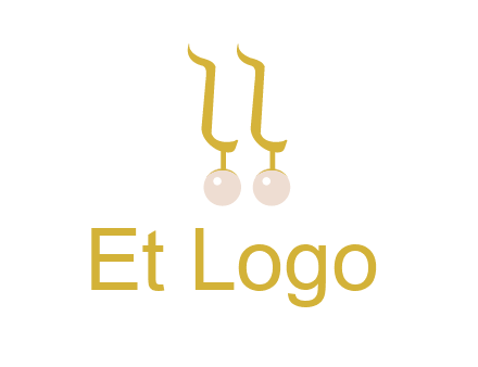 teardrop gold earrings with pearls logo