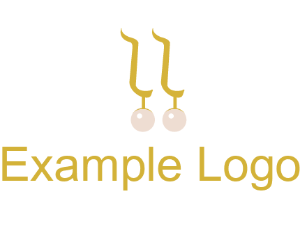 teardrop gold earrings with pearls logo
