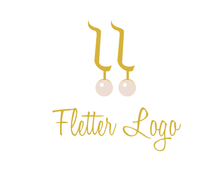 teardrop gold earrings with pearls logo