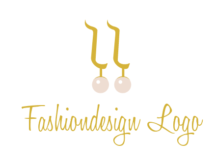 teardrop gold earrings with pearls logo