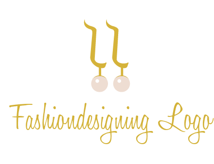 teardrop gold earrings with pearls logo