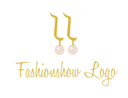 teardrop gold earrings with pearls logo