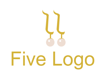 teardrop gold earrings with pearls logo