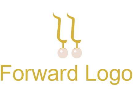 teardrop gold earrings with pearls logo