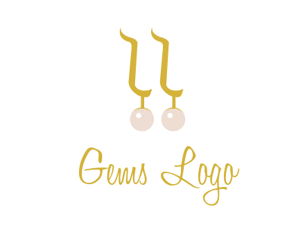 teardrop gold earrings with pearls logo