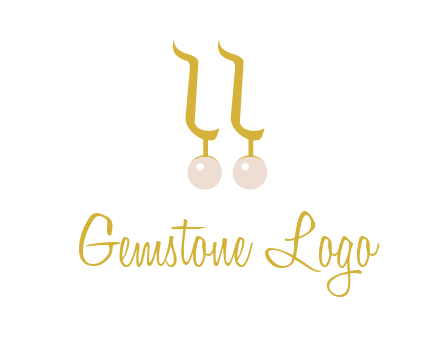 teardrop gold earrings with pearls logo