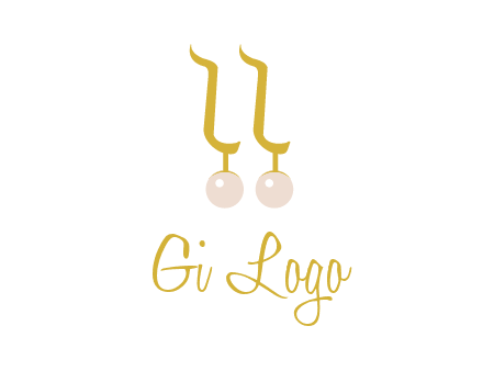 teardrop gold earrings with pearls logo