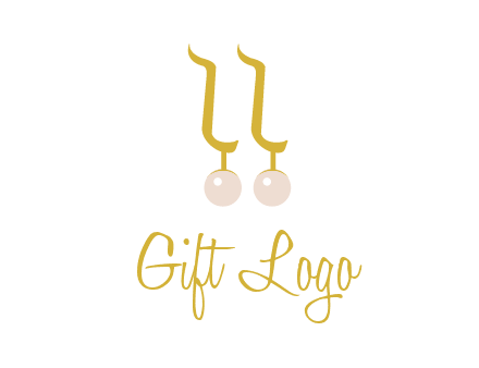 teardrop gold earrings with pearls logo