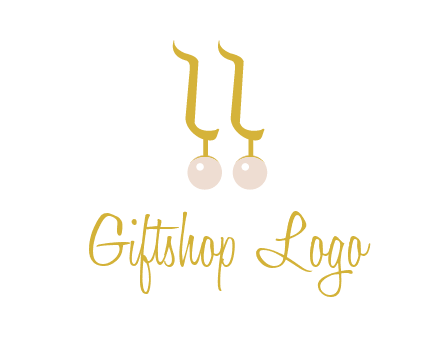 teardrop gold earrings with pearls logo