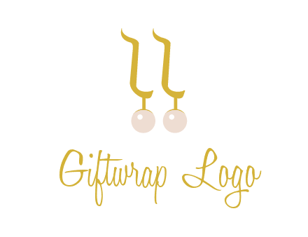teardrop gold earrings with pearls logo