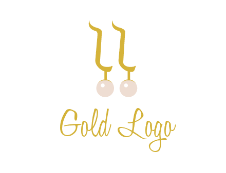 teardrop gold earrings with pearls logo