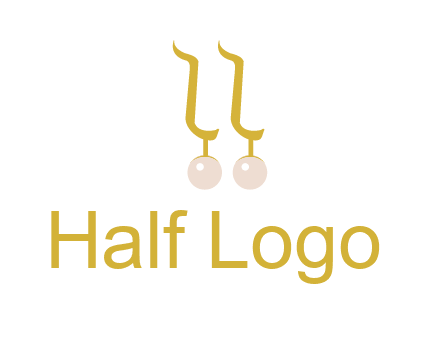teardrop gold earrings with pearls logo
