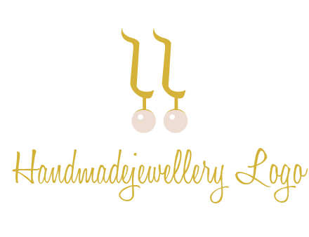 teardrop gold earrings with pearls logo