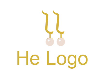 teardrop gold earrings with pearls logo