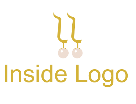 teardrop gold earrings with pearls logo
