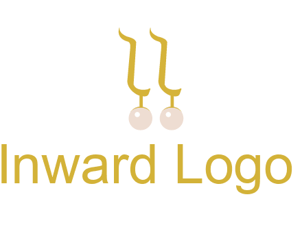 teardrop gold earrings with pearls logo