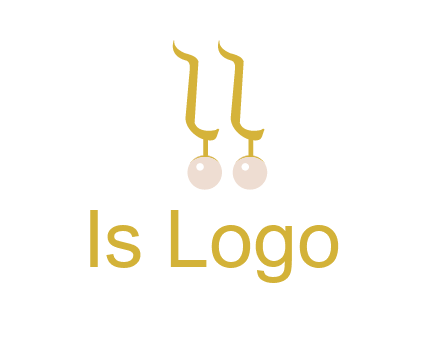 teardrop gold earrings with pearls logo