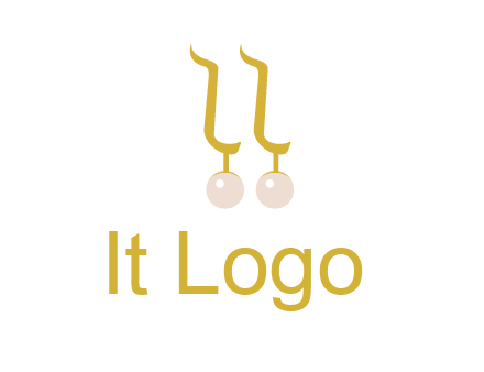 teardrop gold earrings with pearls logo