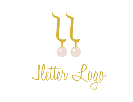 teardrop gold earrings with pearls logo