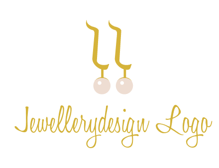teardrop gold earrings with pearls logo