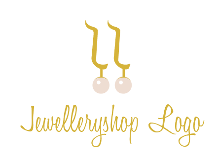 teardrop gold earrings with pearls logo