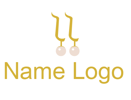 teardrop gold earrings with pearls logo