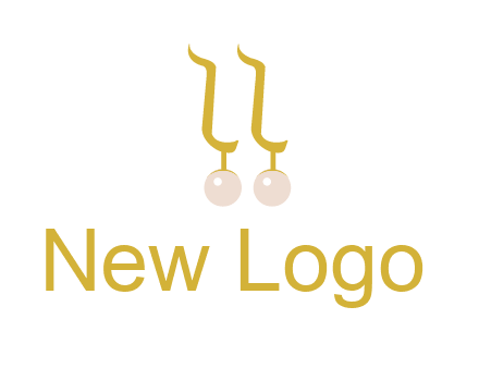 teardrop gold earrings with pearls logo
