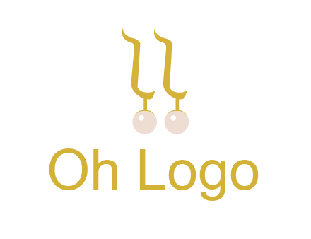teardrop gold earrings with pearls logo