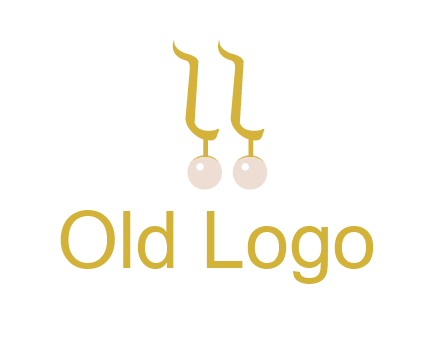 teardrop gold earrings with pearls logo