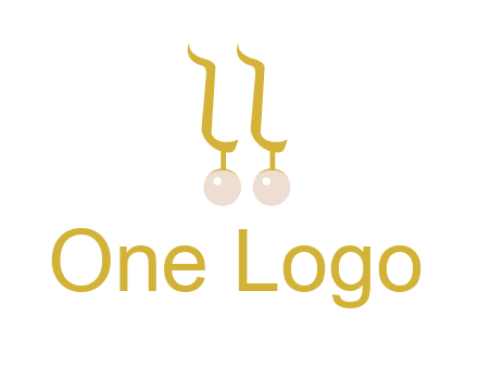 teardrop gold earrings with pearls logo