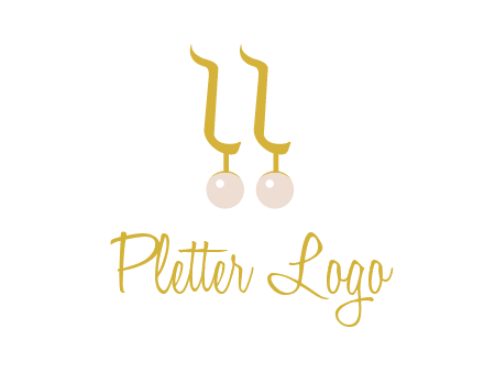 teardrop gold earrings with pearls logo