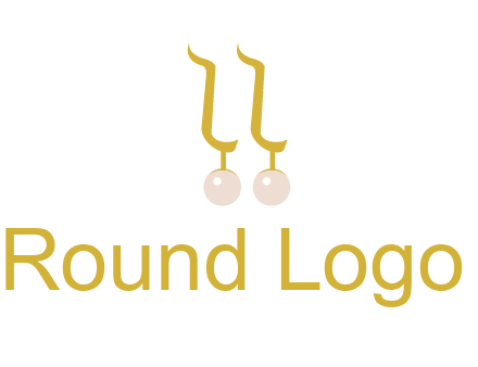 teardrop gold earrings with pearls logo