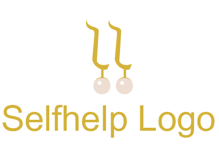 teardrop gold earrings with pearls logo