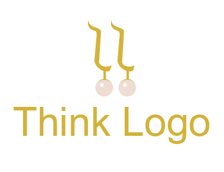 teardrop gold earrings with pearls logo
