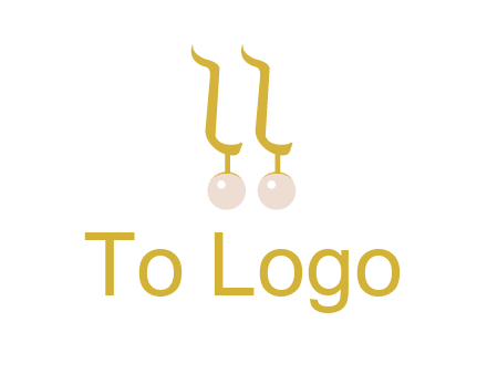 teardrop gold earrings with pearls logo