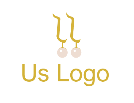 teardrop gold earrings with pearls logo