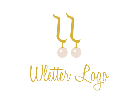 teardrop gold earrings with pearls logo