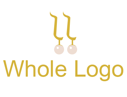 teardrop gold earrings with pearls logo