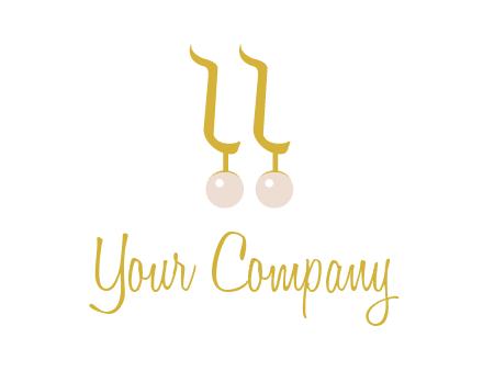 teardrop gold earrings with pearls logo