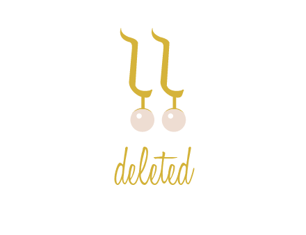 teardrop gold earrings with pearls logo