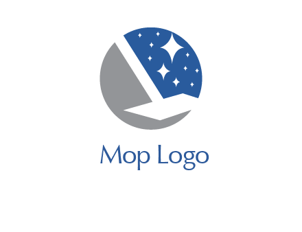 mop cleaning up logo
