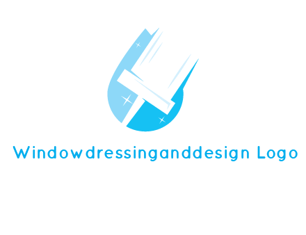 shiny mop on a drop of water logo
