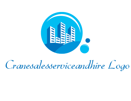 skyscrapers in bubbles logo