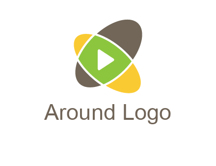 play button in two ovals