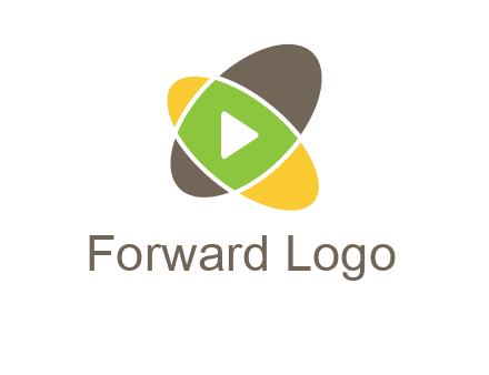play button in two ovals