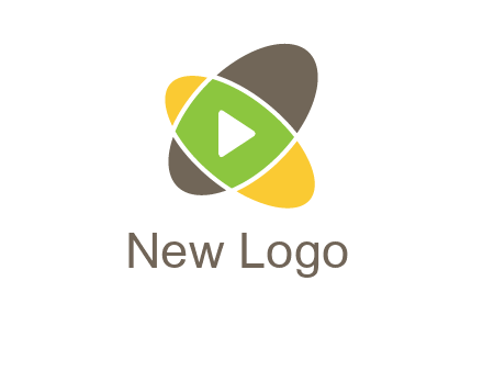 play button in two ovals