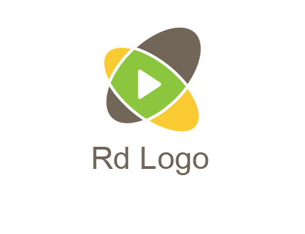 play button in two ovals