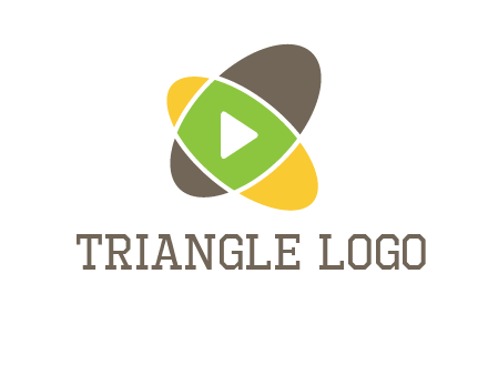play button in two ovals